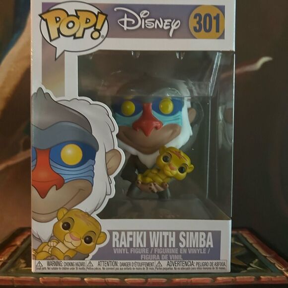 Funko Pop Disney Rafiki with Simba Figure 301 - Picture 11 of 11